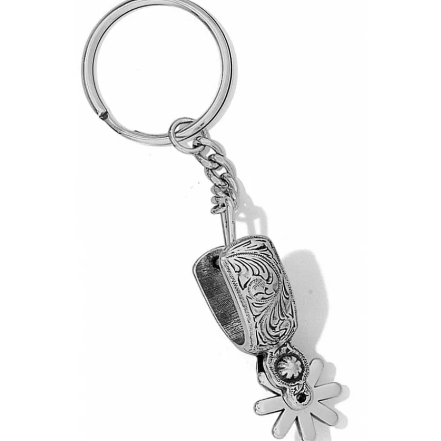 Key Fobs>Brighton Spur Key Fob Silver