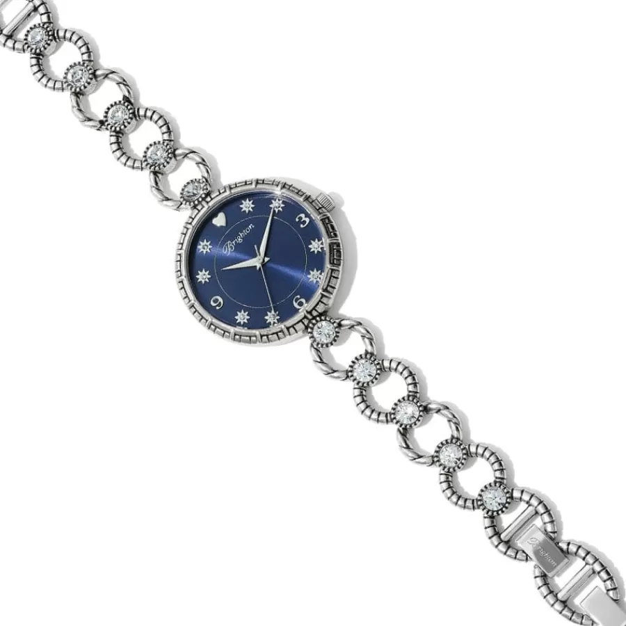 Watches>Brighton Star City Watch Silver-Blue