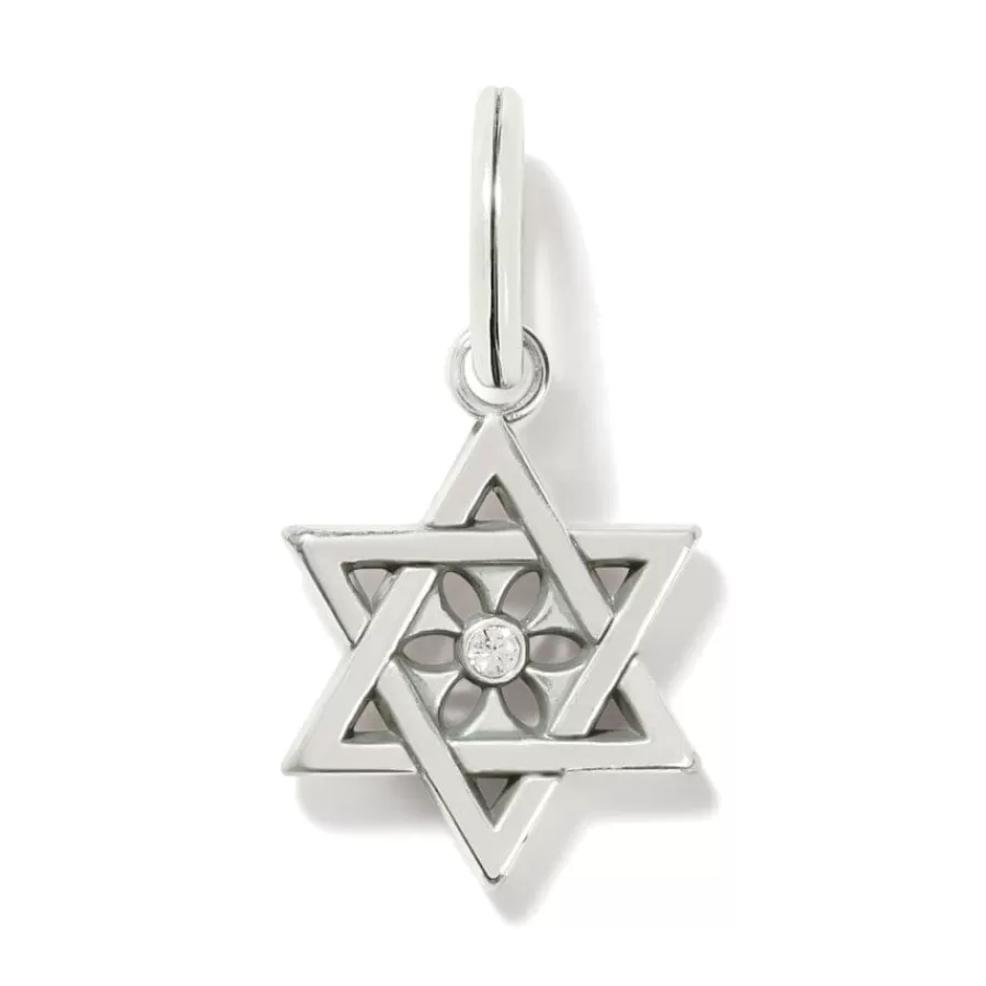 Charms>Brighton Star Of David Charm Silver