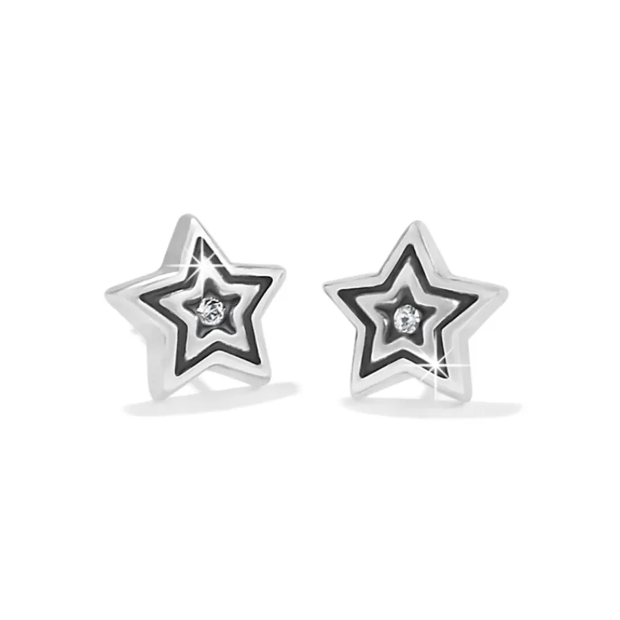 Earrings>Brighton Star Rocks Mini Post Earrings Silver