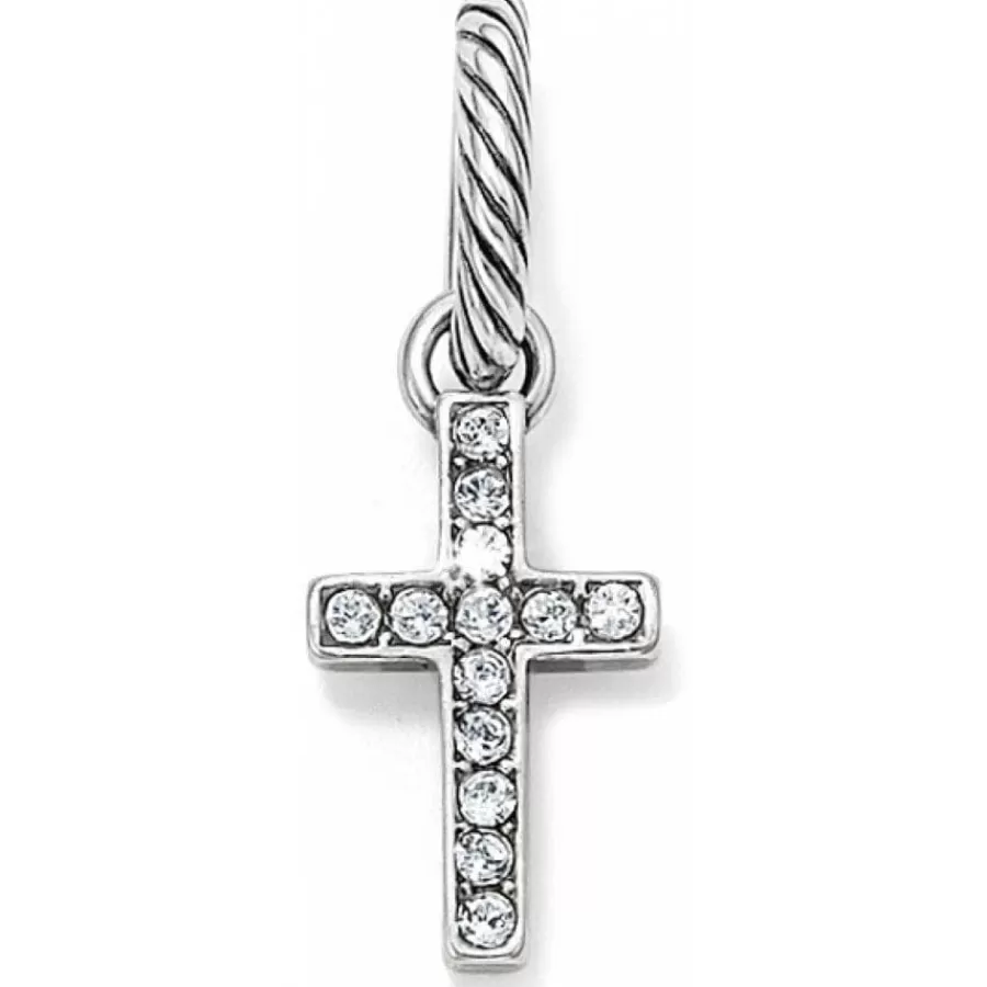 Charms>Brighton Starry Night Cross Charm Silver