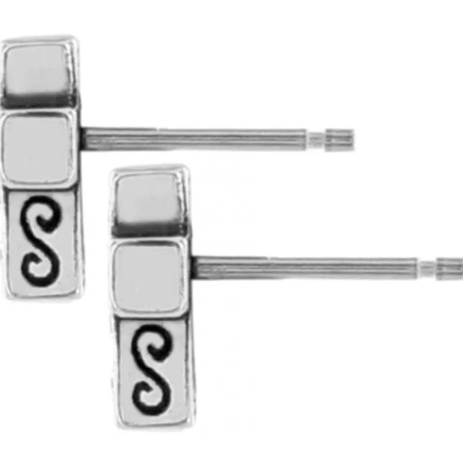 Earrings>Brighton Starry Night Cross Mini Post Earrings Silver