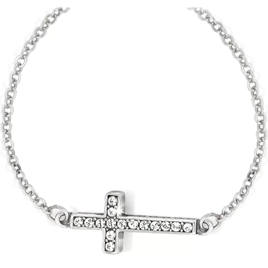 Necklaces>Brighton Starry Night Cross Necklace Silver