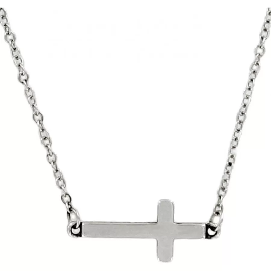 Necklaces>Brighton Starry Night Cross Necklace Silver