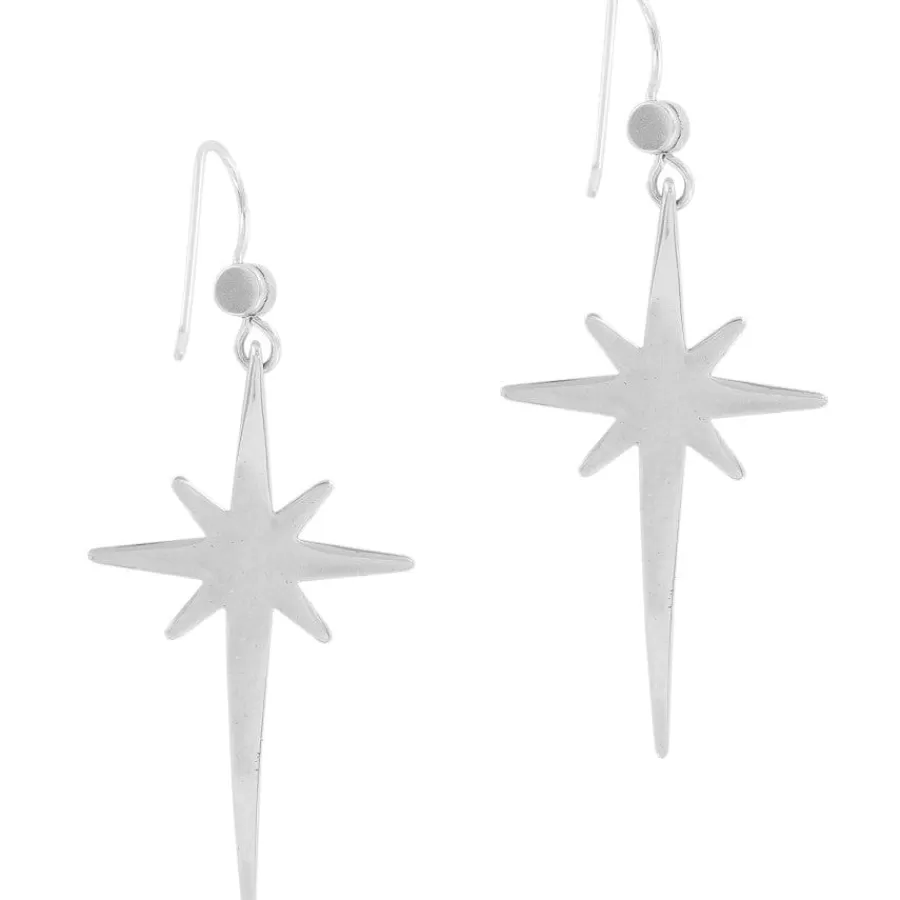 Earrings>Brighton Stella Drop French Wire Earrings Silver