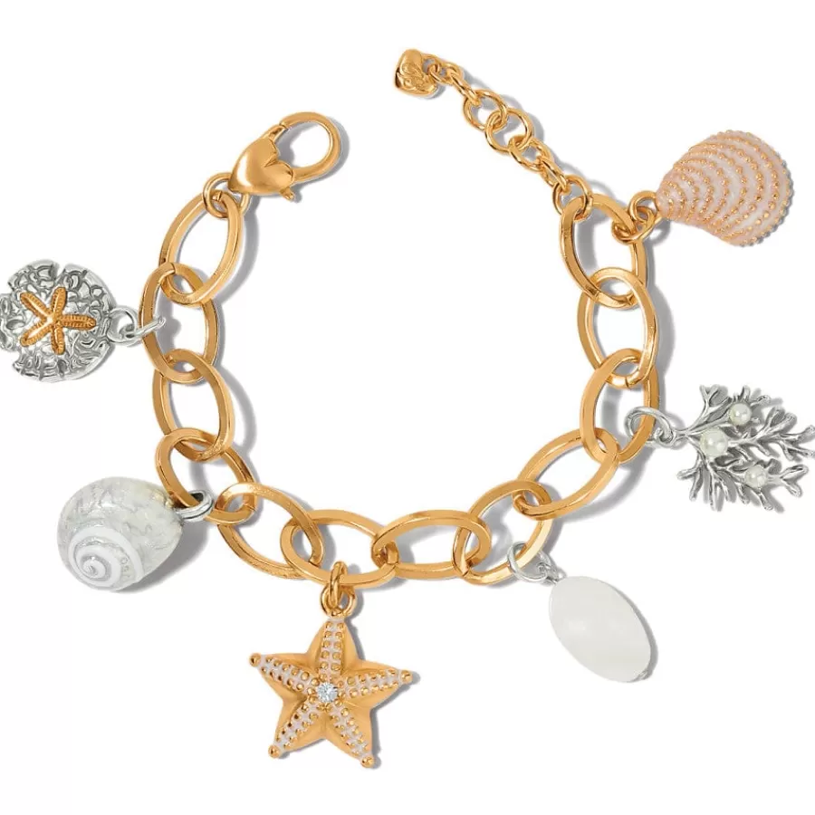 Bracelets>Brighton Sunset Cove Charm Bracelet Silver-Gold