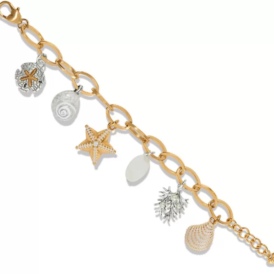 Bracelets>Brighton Sunset Cove Charm Bracelet Silver-Gold