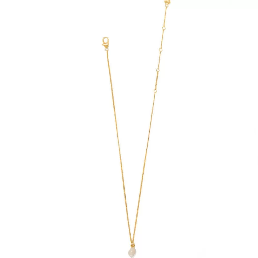 Necklaces>Brighton Sunset Cove Petite Poli Necklace Gold