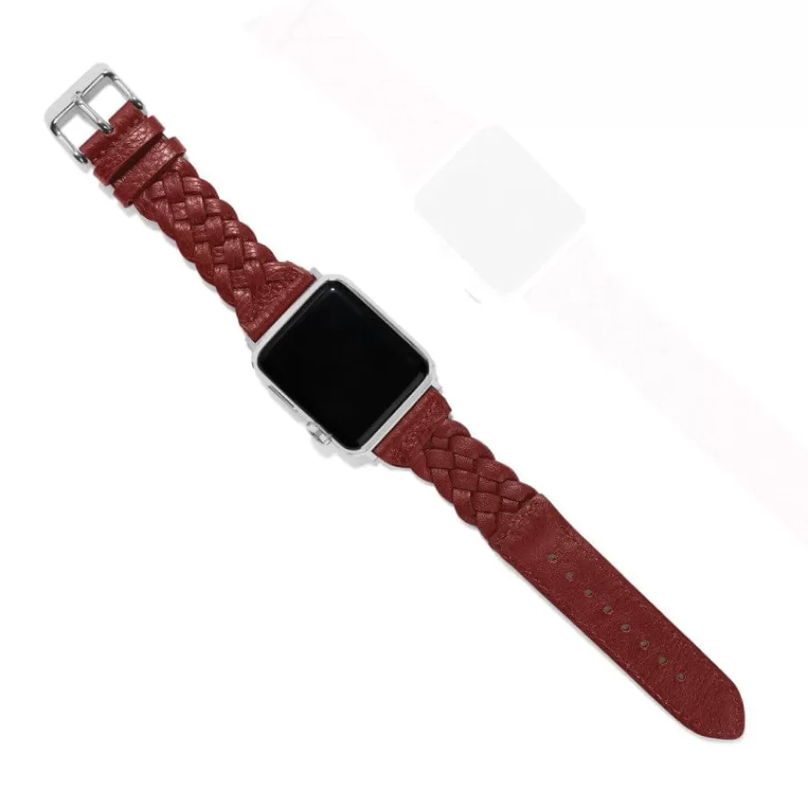 Smart Bands | Watches>Brighton Sutton Braided Leather Watch Band