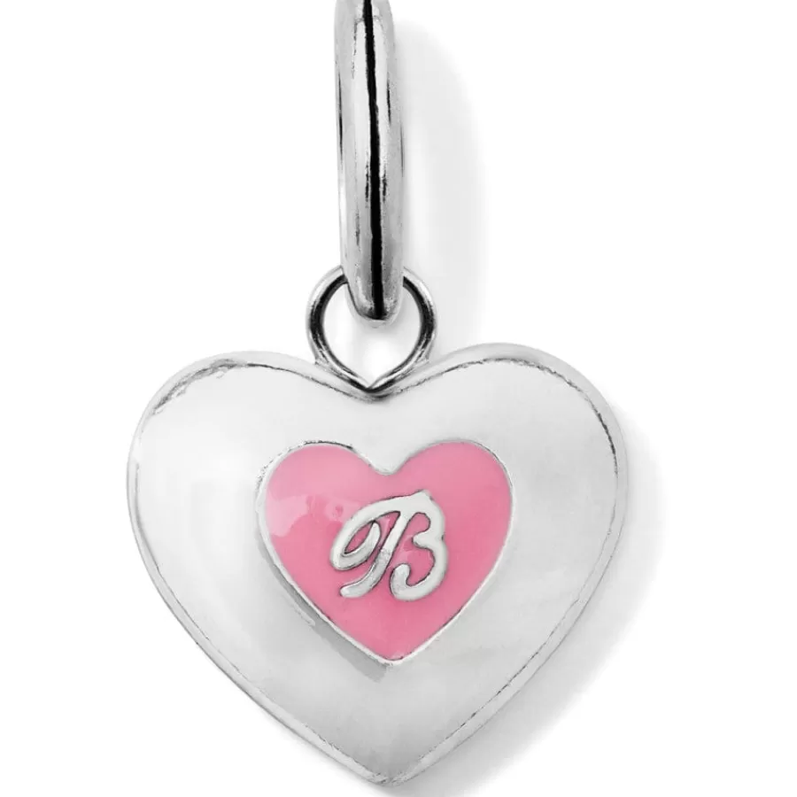 Charms>Brighton Sweet 16 Charm Silver-Pink