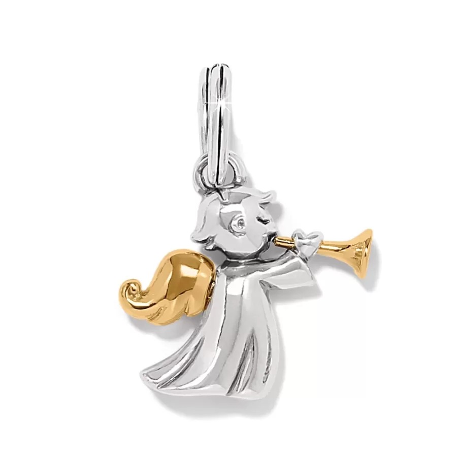 Charms>Brighton Sweet Golden Angel Silver-Gold