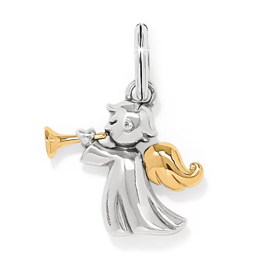 Charms>Brighton Sweet Golden Angel Silver-Gold