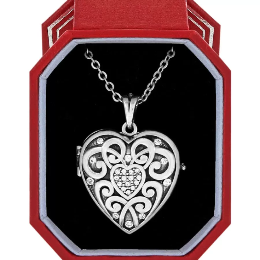 Photo Lockets>Brighton Sweet Memory Locket Necklace Box Set Silver