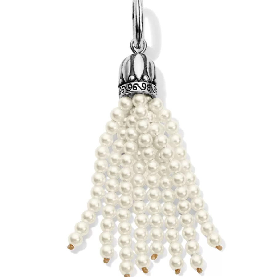 Charms>Brighton Tahlia Pearl Tassel Amulet Silver-Pearl