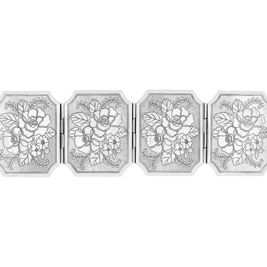 Photo Lockets | Frames>Brighton Tapestry Four-Picture Frame Silver