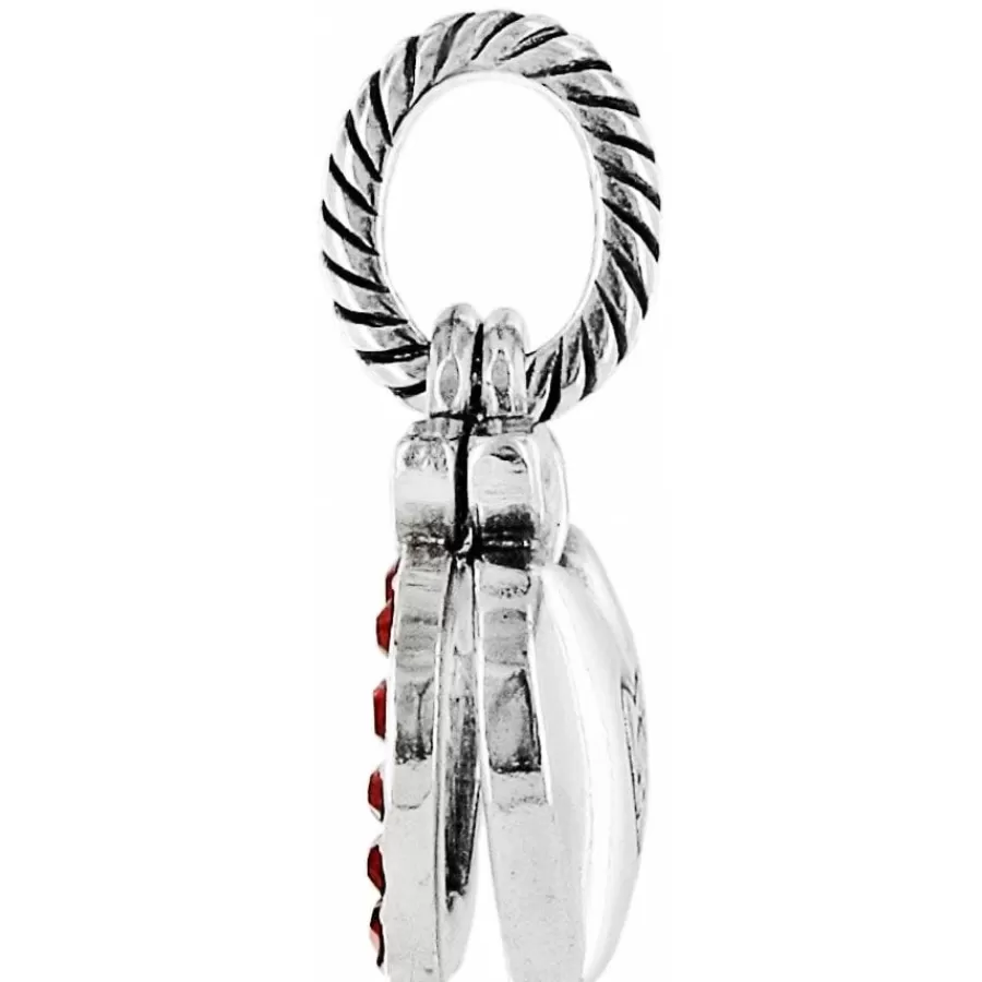 Charms>Brighton Teacher Charm Silver-Red