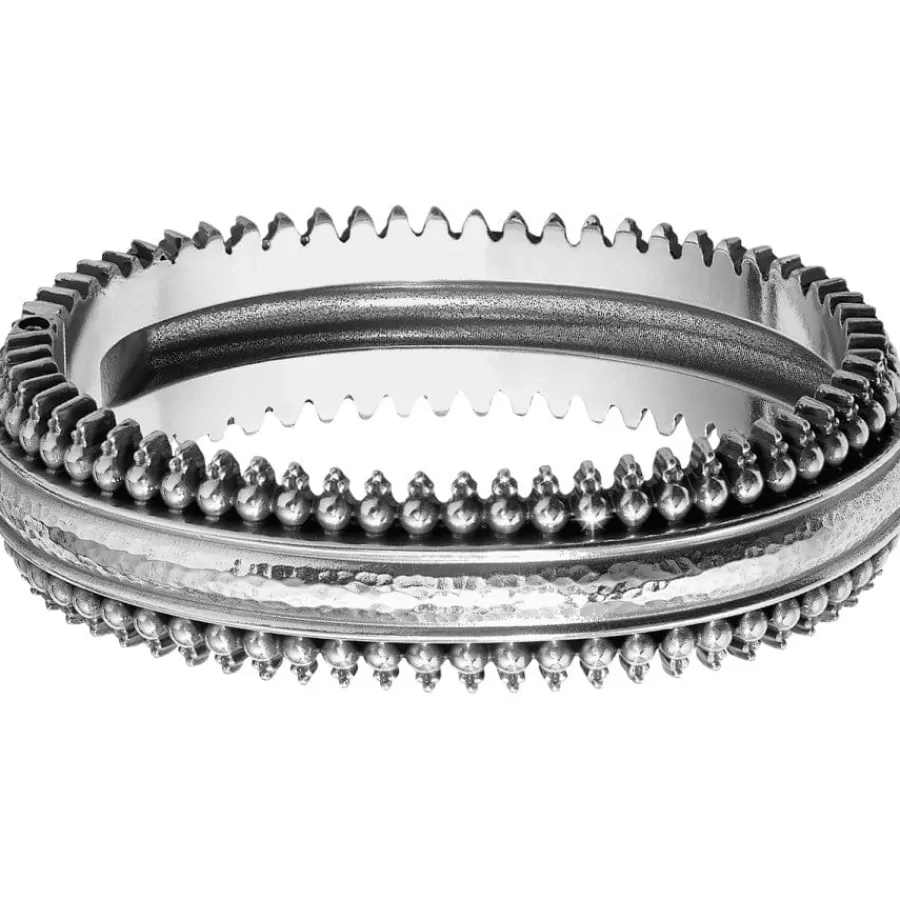 Bracelets>Brighton Telluride Hinged Bangle Silver