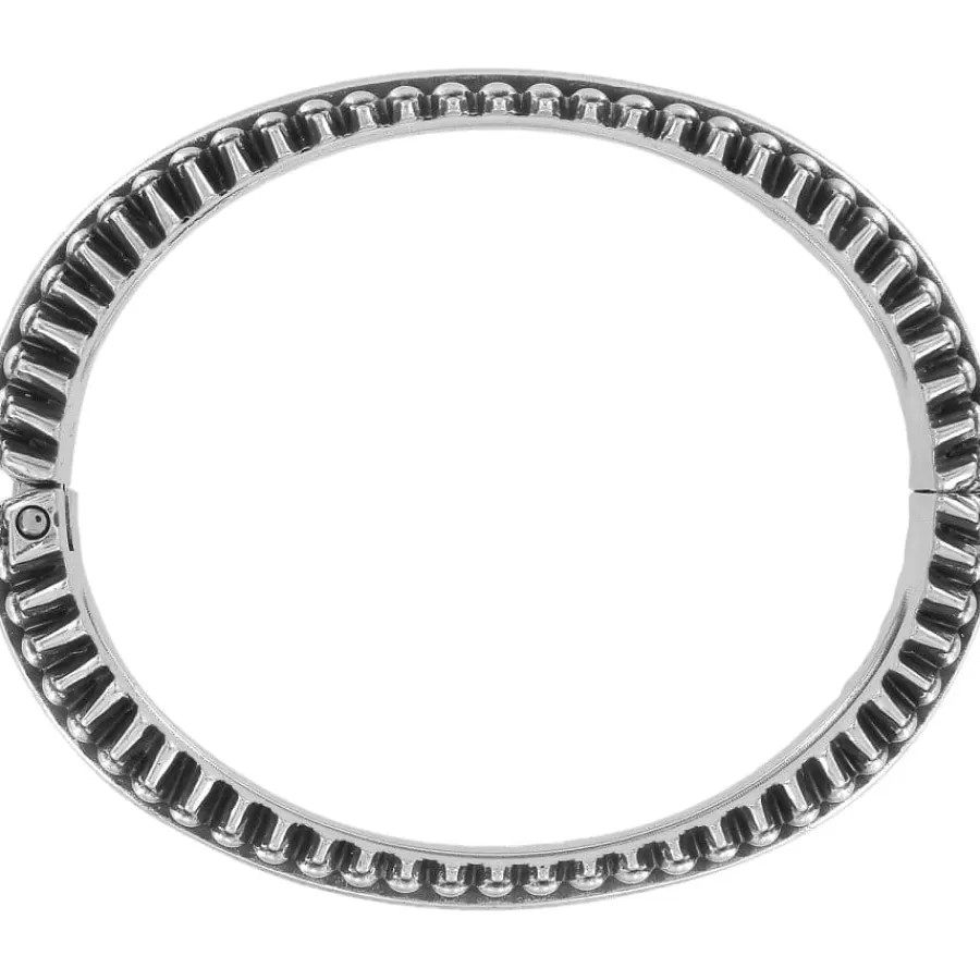 Bracelets>Brighton Telluride Hinged Bangle Silver