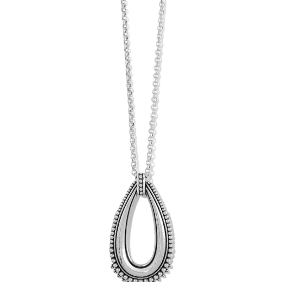 Necklaces>Brighton Telluride Peak Open Teardrop Necklace Silver