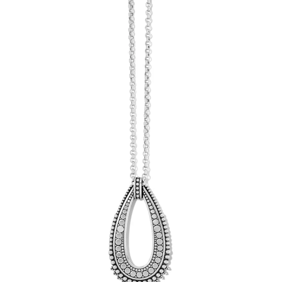 Necklaces>Brighton Telluride Peak Open Teardrop Necklace Silver