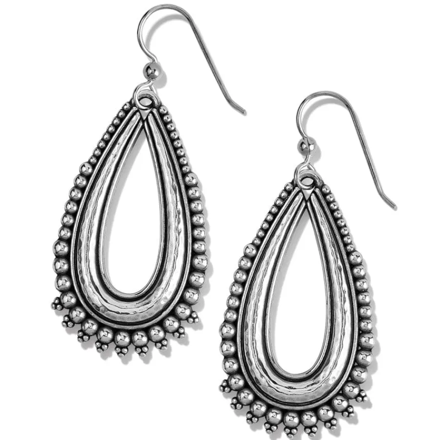 Earrings>Brighton Telluride Peak Teardrop French Wire Earrings Silver