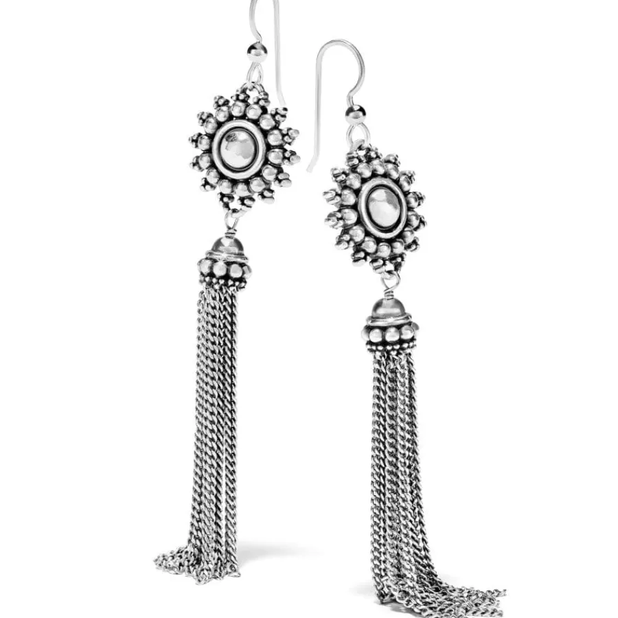 Earrings>Brighton Telluride Sunburst Tassel French Wire Earrings Silver