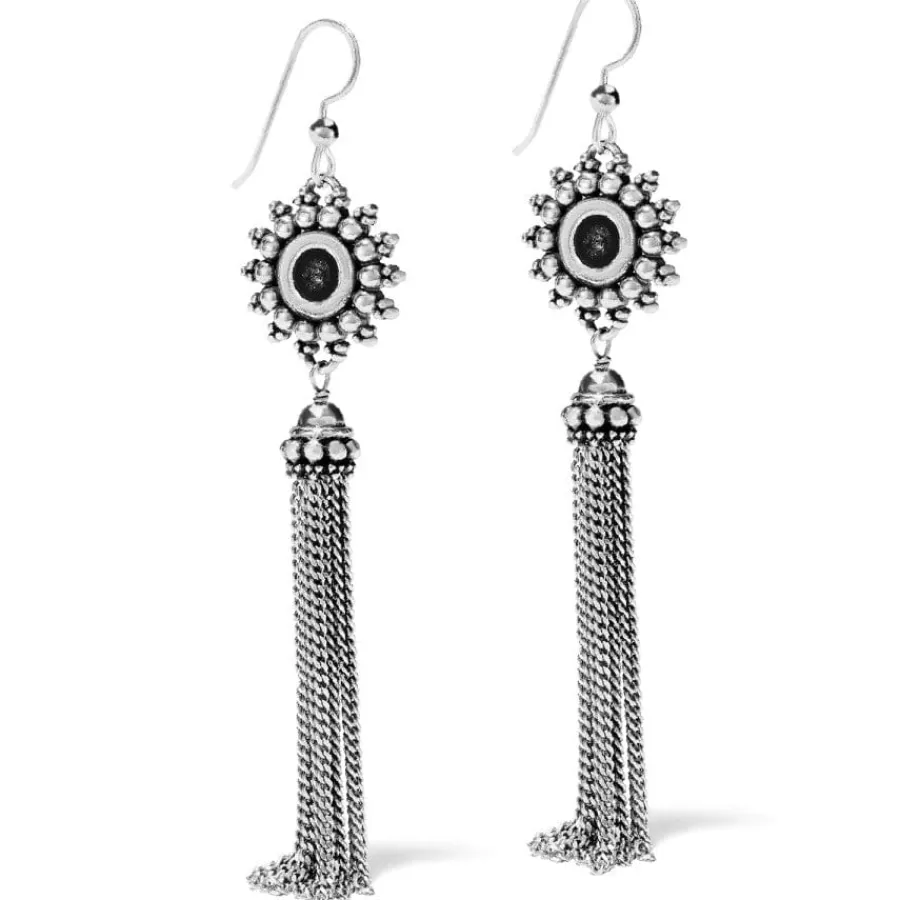 Earrings>Brighton Telluride Sunburst Tassel French Wire Earrings Silver