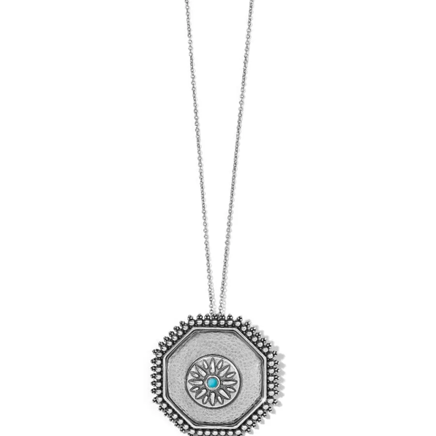 Necklaces>Brighton Telluride West Pendant Necklace Silver-Turquoise