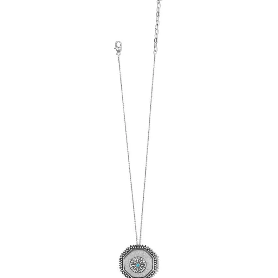 Necklaces>Brighton Telluride West Pendant Necklace Silver-Turquoise