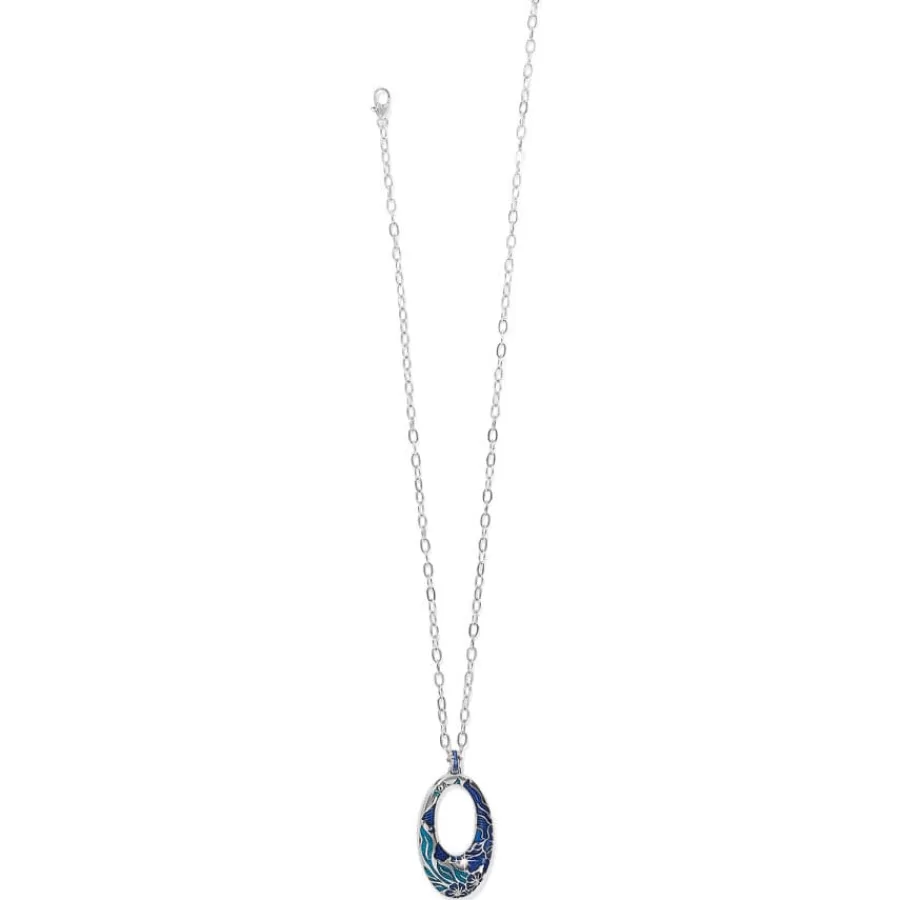 Necklaces>Brighton Terra Blue Hoop Necklace Silver-Blue