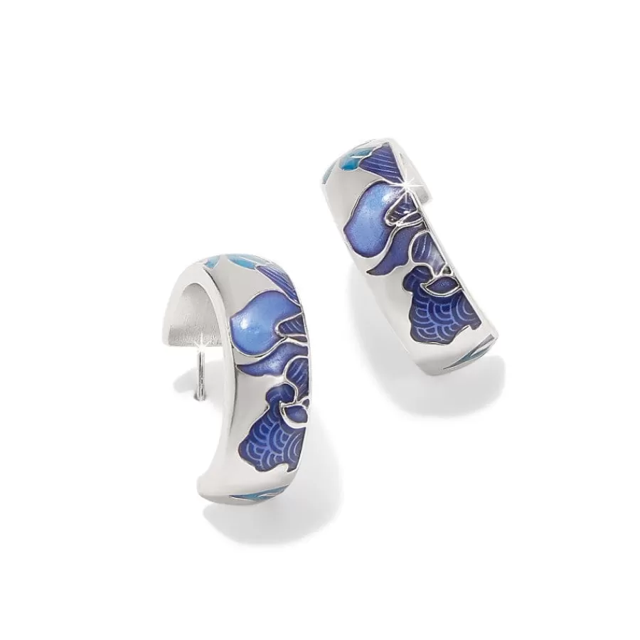 Earrings>Brighton Terra Hoop Earrings Silver-Blue