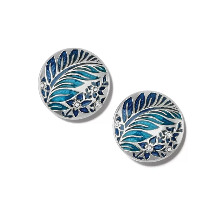 Earrings>Brighton Terra Post Earrings Silver-Blue