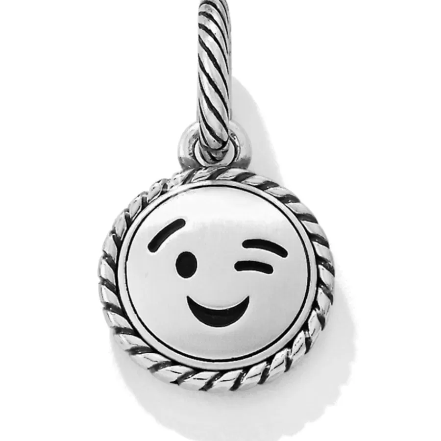 Charms>Brighton Text Me Wink Charm Silver