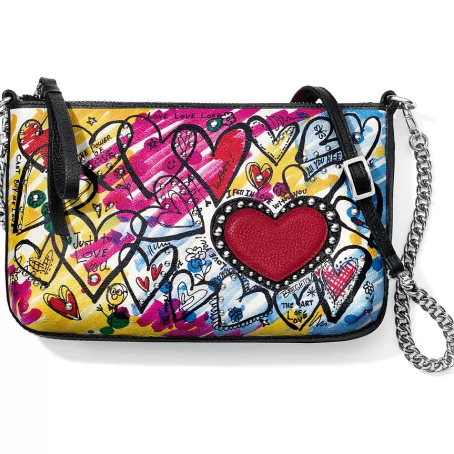 Crossbodies | Wallets & Card Cases>Brighton The Art Of Love Cross Body Pouch Multi