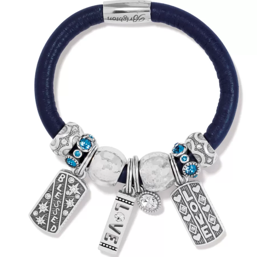 Ready-To-Wear Charm Sets>Brighton Thoughtful and Loved Bracelet Silver-Blue