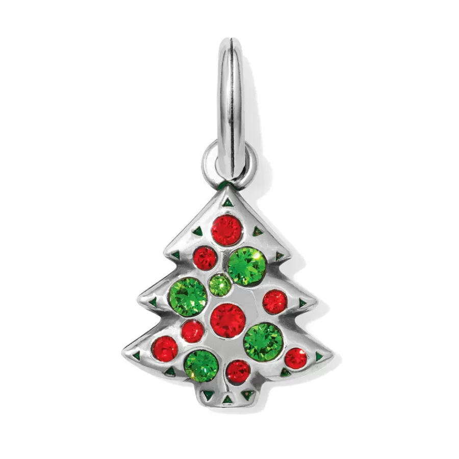 Charms>Brighton Tinsel Tree Charm Silver-Multi