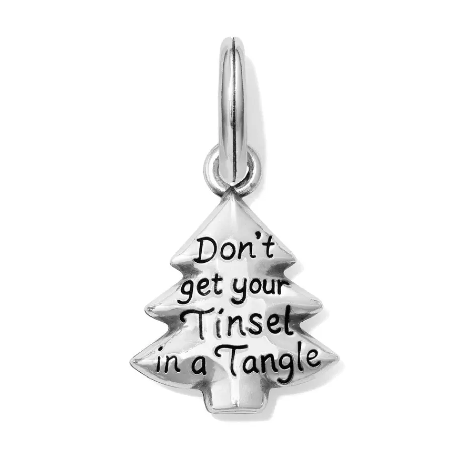 Charms>Brighton Tinsel Tree Charm Silver-Multi