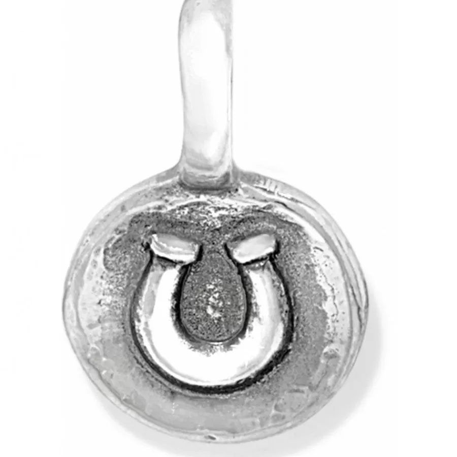 Charms>Brighton Token Horseshoe Charm Silver