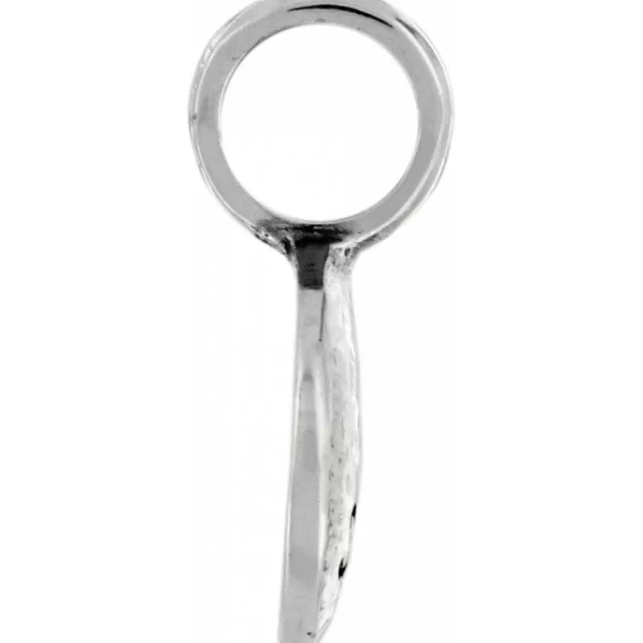 Charms>Brighton Token Key Charm Silver