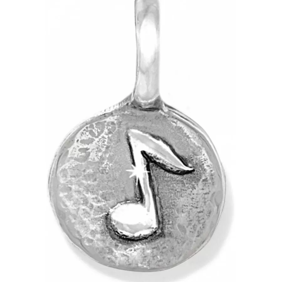 Charms>Brighton Token Music Charm Silver