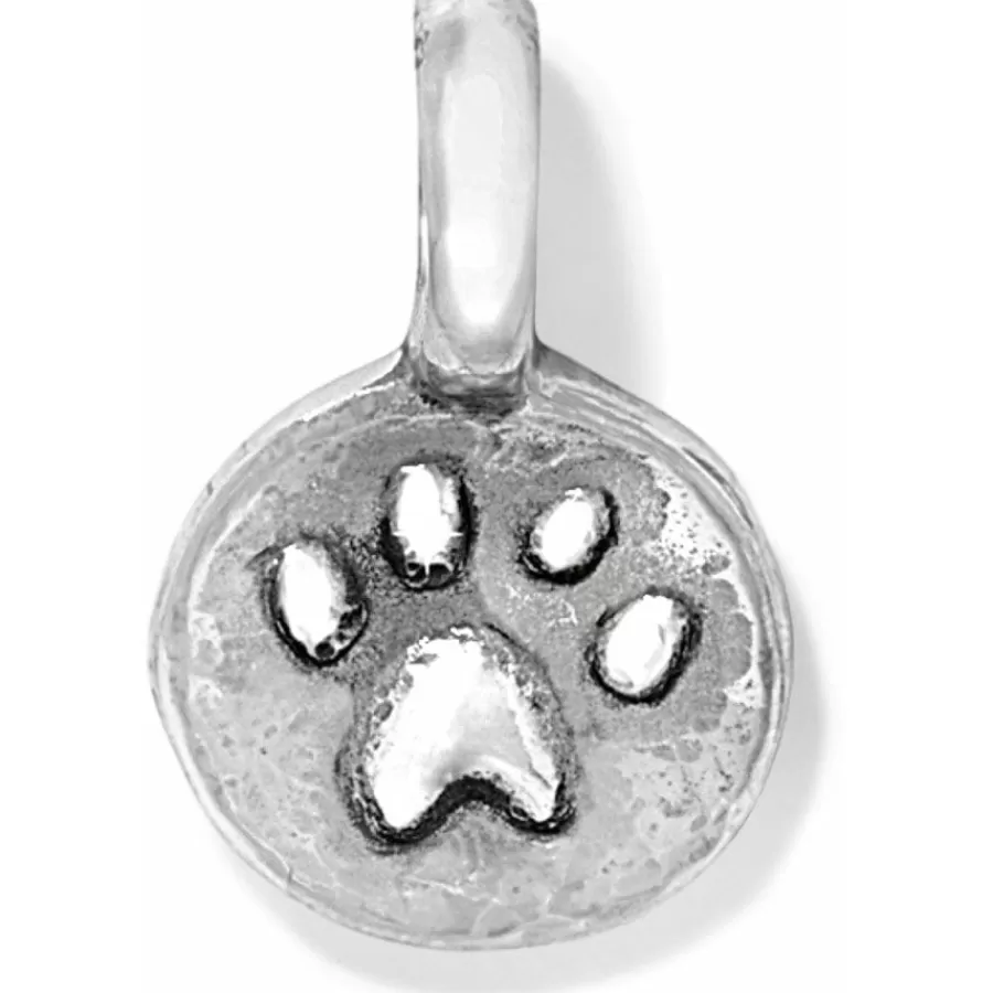 Charms>Brighton Token Paw Charm Silver