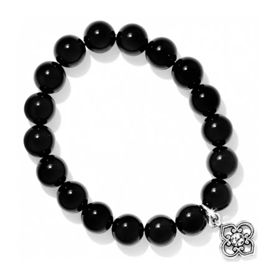 Bracelets>Brighton Toledo Stretch Bracelet Silver-Black