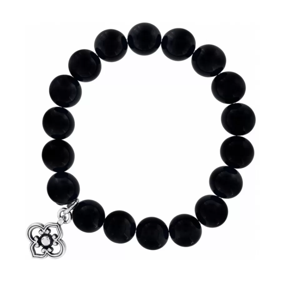 Bracelets>Brighton Toledo Stretch Bracelet Silver-Black