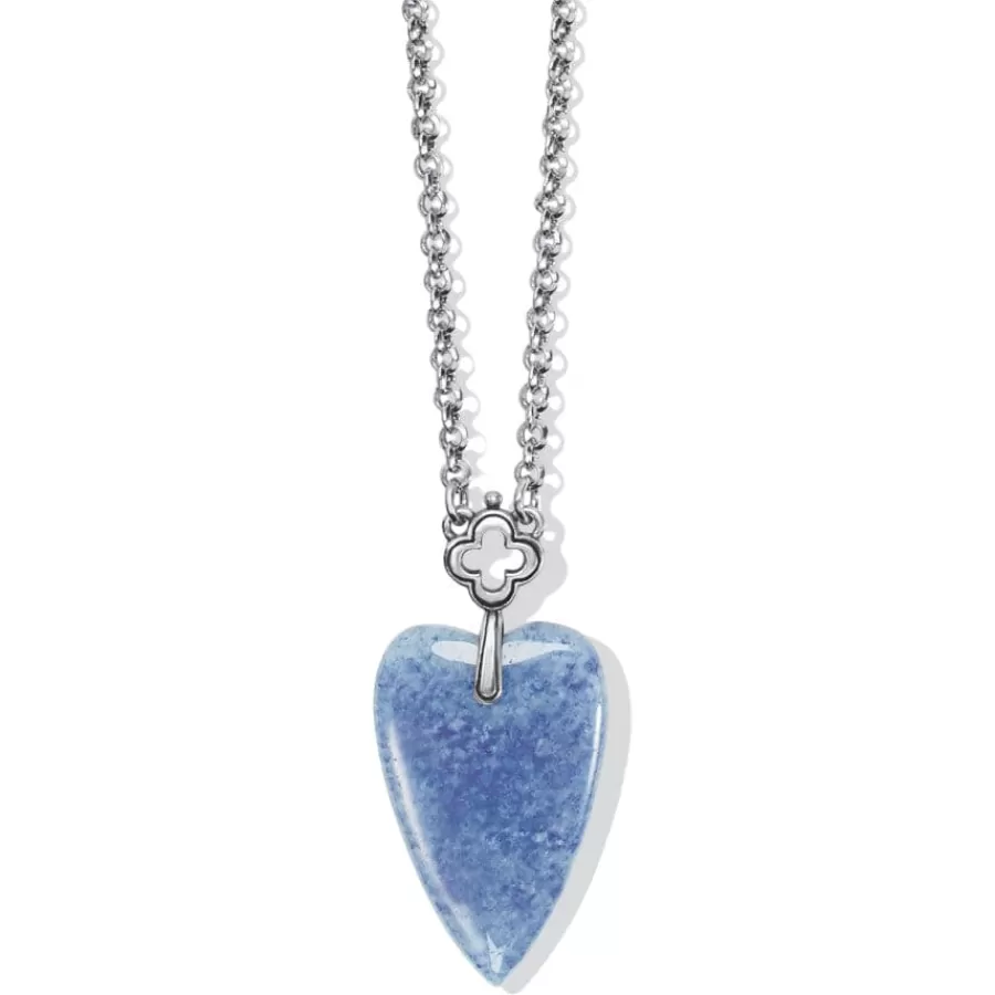 Necklaces>Brighton Toledo With Love Quartz Necklace Blue