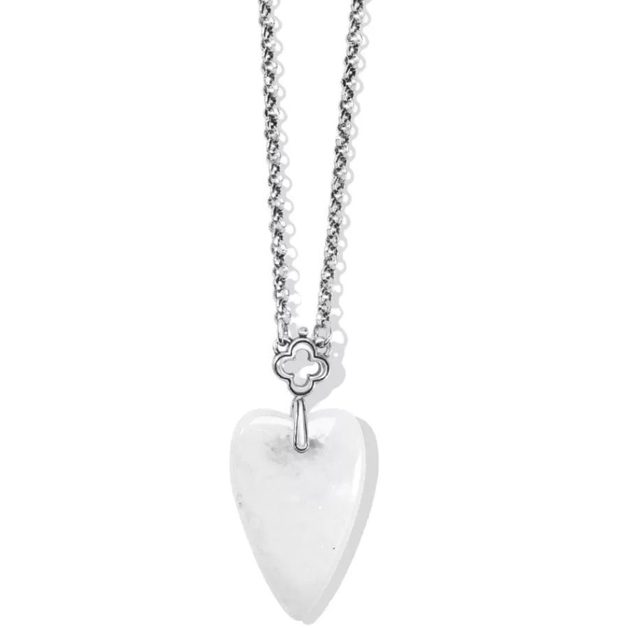 Necklaces>Brighton Toledo With Love Crystal Quartz Necklace Clear