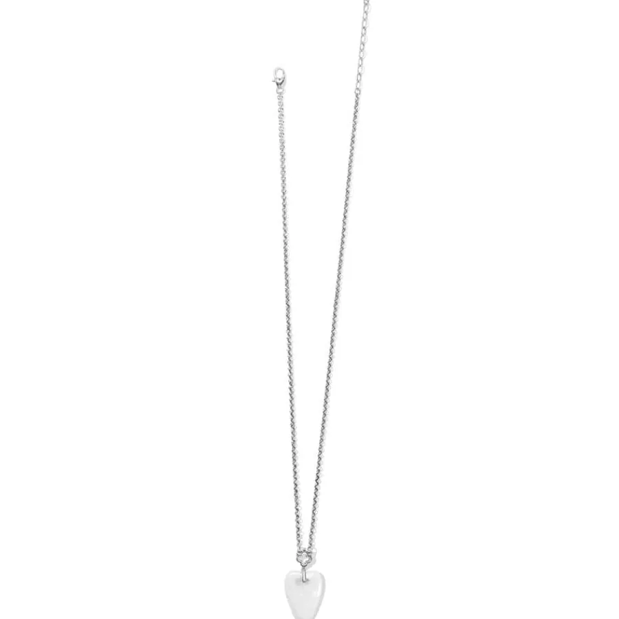 Necklaces>Brighton Toledo With Love Crystal Quartz Necklace Clear