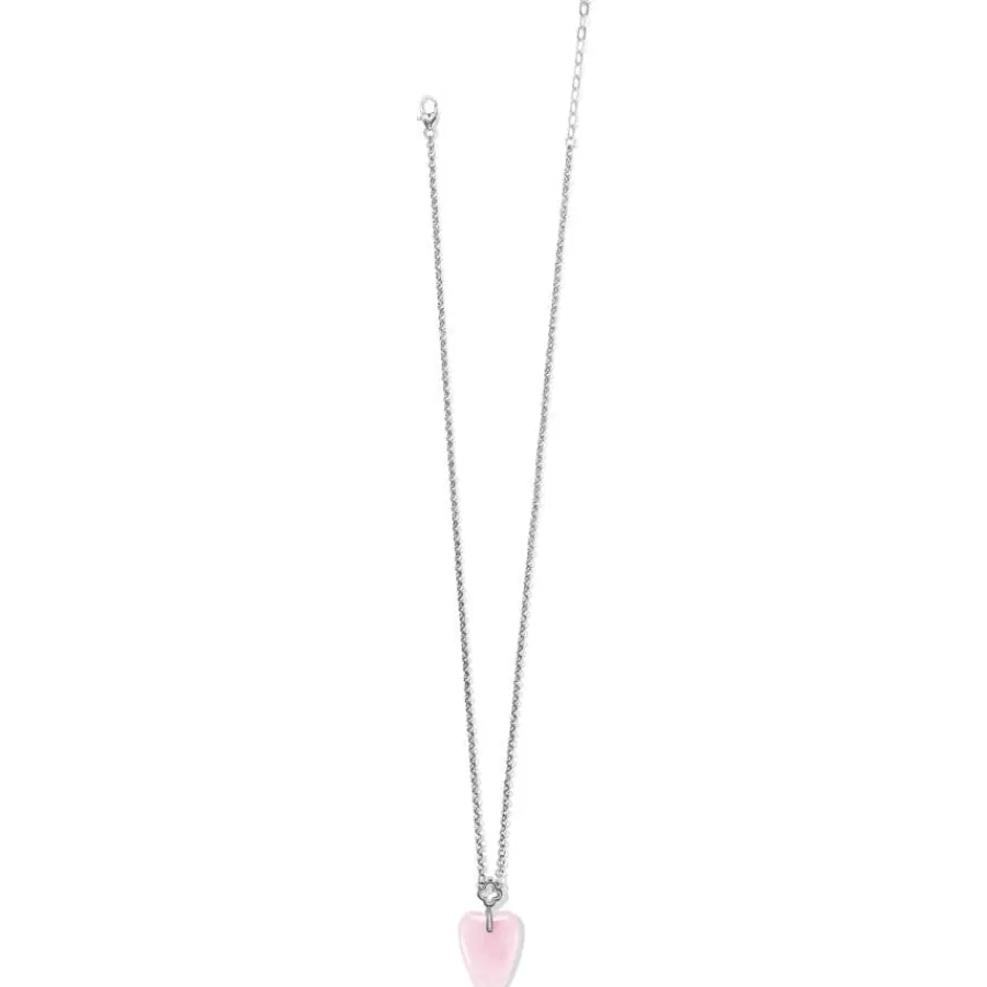 Necklaces>Brighton Toledo With Love Rose Quartz Necklace Pink