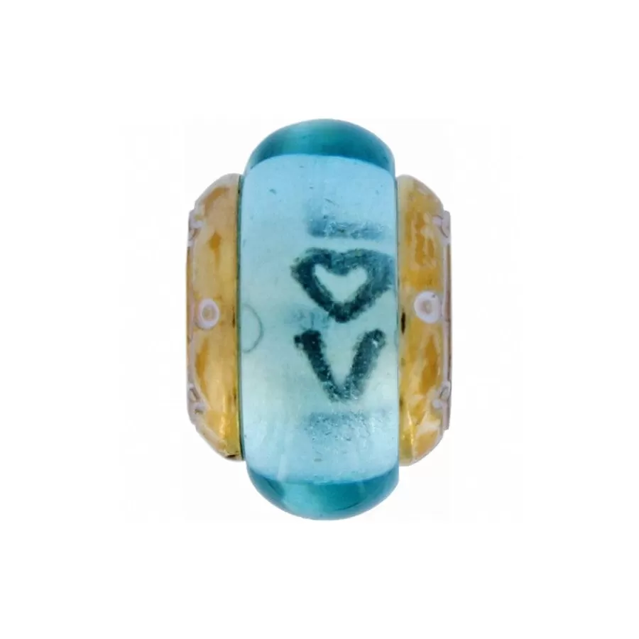 Beads & Spacers>Brighton Transparent Love Bead