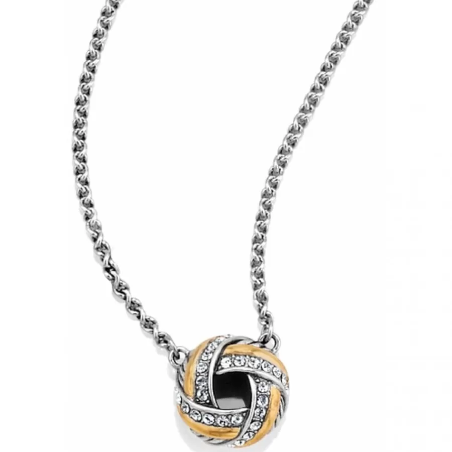 Necklaces>Brighton Tres Twist Necklace Silver-Gold