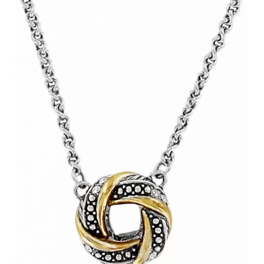 Necklaces>Brighton Tres Twist Necklace Silver-Gold